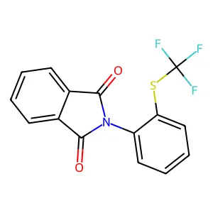2-(2-((Trifluoromethyl)thio)phenyl)isoindoline-1,3-dione structure