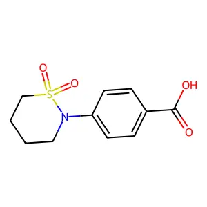 4-(1,1-Dioxo-1-Lambda-6,2-Thiazinan-2-Yl)Benzoic Acid structure