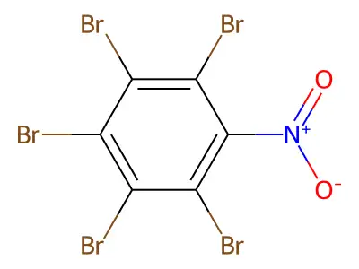 1,2,3,4,5-Pentabromo-6-nitrobenzene structure