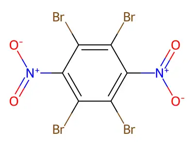 1,2,4,5-Tetrabromo-3,6-dinitrobenzene structure