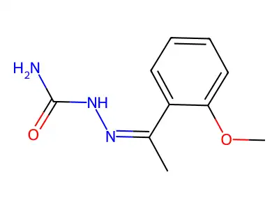 [1-(2-Methoxyphenyl)ethylideneamino]urea structure