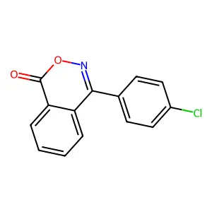 4-(4-chlorophenyl)-1H-2,3-benzoxazin-1-one structure