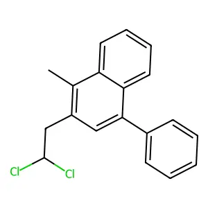 2-(2,2-Dichloroethyl)-1-methyl-4-phenylnaphthalene structure