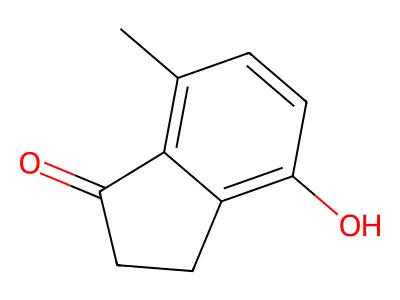 4-Hydroxy-7-methyl-1-indanone structure