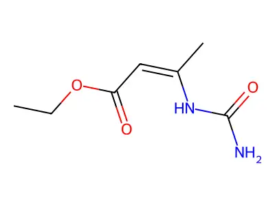 Ethyl 3-(carbamoylamino)but-2-enoate structure