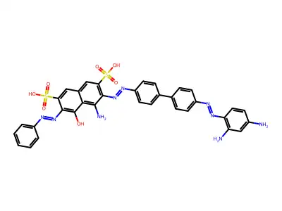 Direct Black 38 (free acid) structure