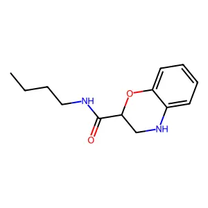 3,4-dihydro-2H-benzo[1,4]oxazine-2-carboxylic acid butylamide structure