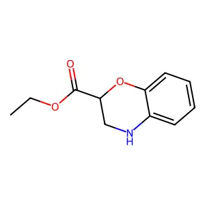 Ethyl 3,4-dihydro-2H-1,4-benzoxazine-2-carboxylate structure