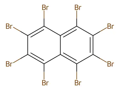 Octabromonaphthalene structure