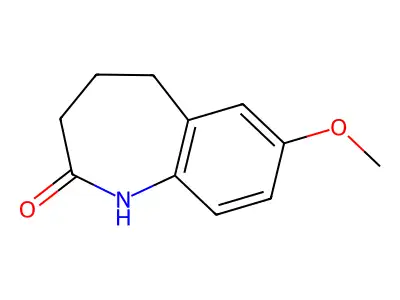 7-methoxy-2,3,4,5-tetrahydro-1H-1-benzazepin-2-one structure