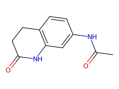 N-(2-oxo-1,2,3,4-tetrahydroquinolin-7-yl)acetamide structure