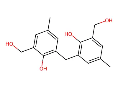 2,2'-Methylenebis[4-methyl-6-(hydroxymethyl)phenol] structure