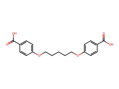 4-[5-(4-carboxyphenoxy)pentoxy]benzoic Acid structure