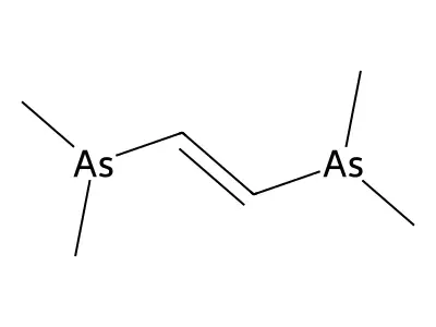 Arsine, vinylenebis[dimethyl-, (E)- structure