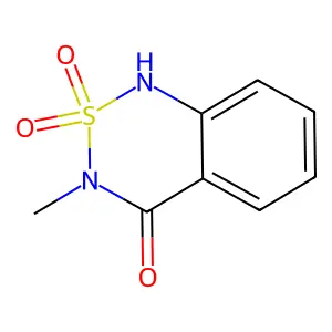 1H-2,1,3-Benzothiadiazin-4(3H)-one, 3-methyl-, 2,2-dioxide structure