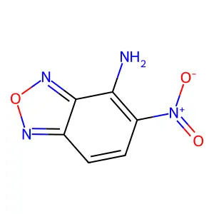 5-Nitro-2,1,3-benzoxadiazol-4-amine structure