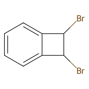 7,8-Dibromobicyclo[4.2.0]octa-1,3,5-triene structure