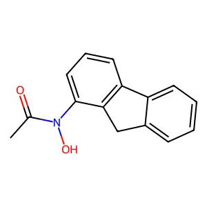 Acetohydroxamic acid, N-fluoren-1-yl- structure