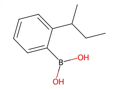 [2-(Butan-2-yl)phenyl]boronic acid structure