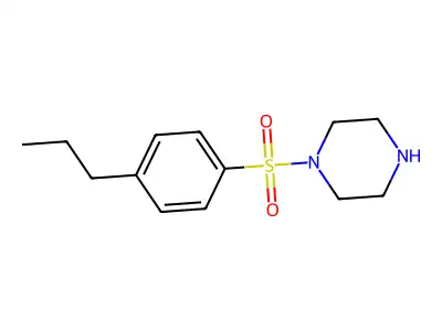 1-[(4-Propylphenyl)sulfonyl]piperazine structure