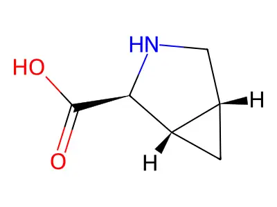 (1R,5S)-3-azabicyclo[3.1.0]hexane-2-carboxylic acid structure