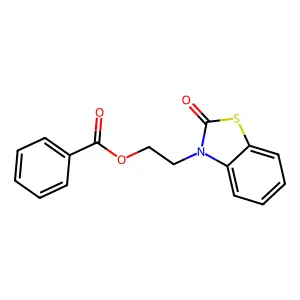 2-(2-Oxo-1,3-benzothiazol-3(2h)-yl)ethyl benzoate structure