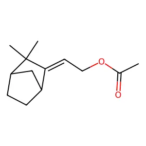 2-(3,3-Dimethylbicyclo[2.2.1]heptan-2-ylidene)ethyl acetate structure