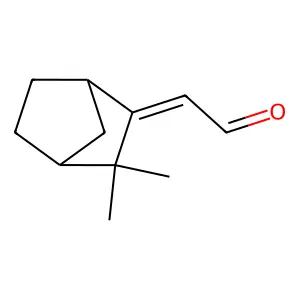 Acetaldehyde, (3,3-dimethylbicyclo[2.2.1]hept-2-ylidene)- structure