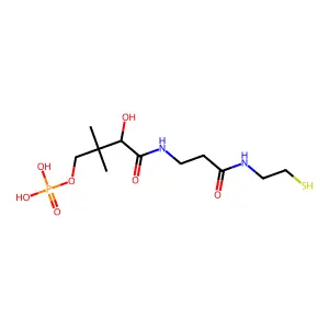 4'-磷酸泛酰巯基乙胺 structure