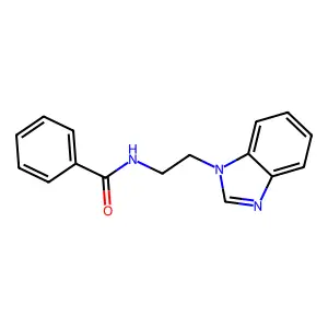 Benzamide, N-(2-(1-benzimidazolyl)ethyl)- structure