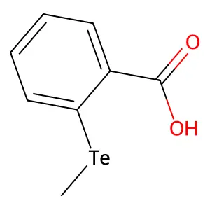 Benzoic acid, o-(methyltelluro)- structure