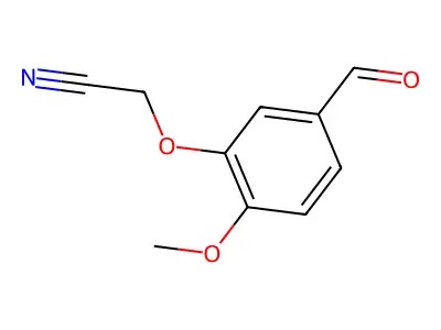 2-(5-Formyl-2-methoxyphenoxy)acetonitrile structure