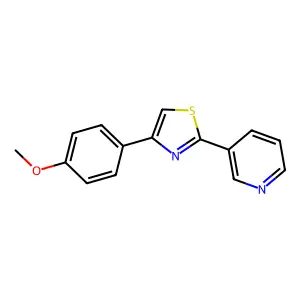 3-[4-(4-Methoxyphenyl)-1,3-thiazol-2-yl]pyridine structure