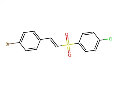 E-4-bromostyryl 4-chlorophenyl sulfone structure