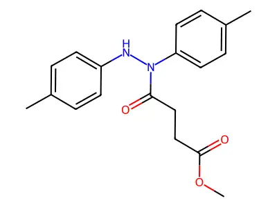 3-(Methoxycarbonyl)propionic N1,N2-bis(P-tolyl)hydrazide structure