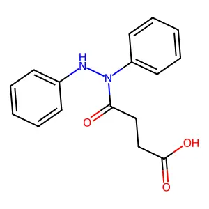3-(N,N'-Diphenyl-hydrazinocarbonyl)-propionic acid structure