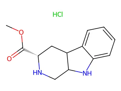 2,3,4,9-Tetrahydro-1H-beta-carboline-3-carboxylic acid methyl ester structure