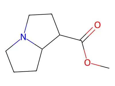 methyl 2,3,5,6,7,8-hexahydro-1H-pyrrolizine-1-carboxylate structure