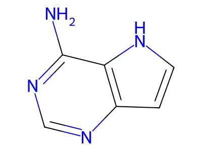 5H-Pyrrolo(3,2-d)pyrimidin-4-amine structure
