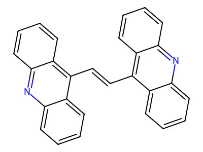 9-(2-Acridin-9-ylethenyl)acridine structure