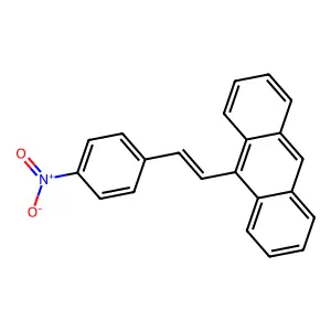 Anthracene, 9-[2-(4-nitrophenyl)ethenyl]- structure