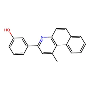 3-(1-Methylbenzo[f]quinolin-3-yl)phenol structure