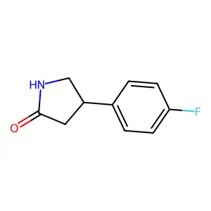 (S)-4-(4-Fluorophenyl)pyrrolidin-2-one structure
