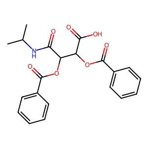 (2S,3S)-2,3-Bis(benzoyloxy)-3-[(propan-2-YL)carbamoyl]propanoic acid structure