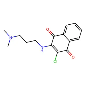 2-Chloro-3-((3-(dimethylamino)propyl)amino)-1,4-naphthalenedione structure