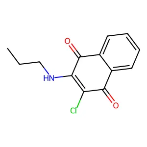 2,5-Bis(1-aziridinyl)-3-(hydroxymethyl)-6-methyl-2,5-cyclohexadiene-1,4-dione structure