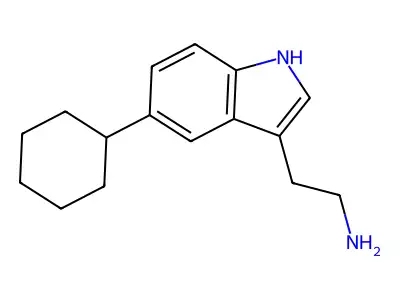 5-Cyclohexyl-1H-indole-3-ethanamine structure