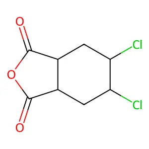 5,6-Dichloro-3a,4,5,6,7,7a-hexahydro-2-benzofuran-1,3-dione structure