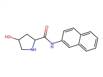 4-hydroxy-N-naphthalen-2-ylpyrrolidine-2-carboxamide structure