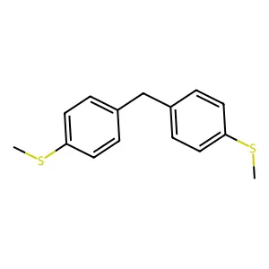 Benzene, 1,1'-methylenebis[4-(methylthio)- structure